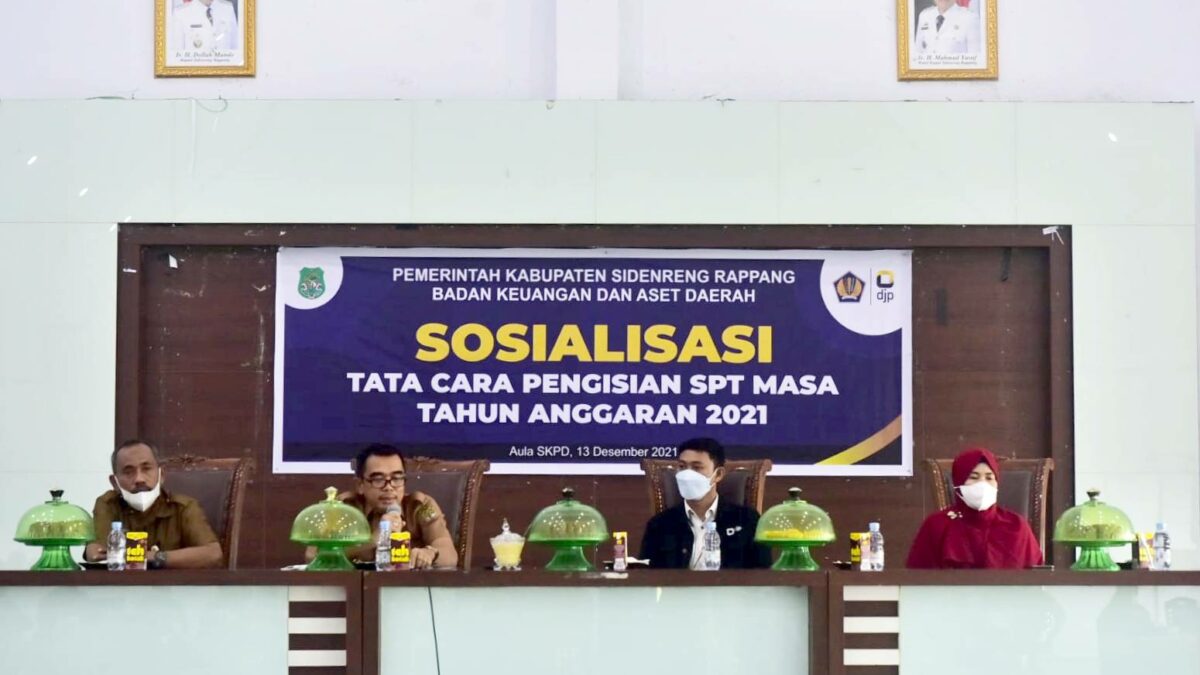 BKAD Sidrap Sosialisasi Tata Cara Pengisian SPT Masa